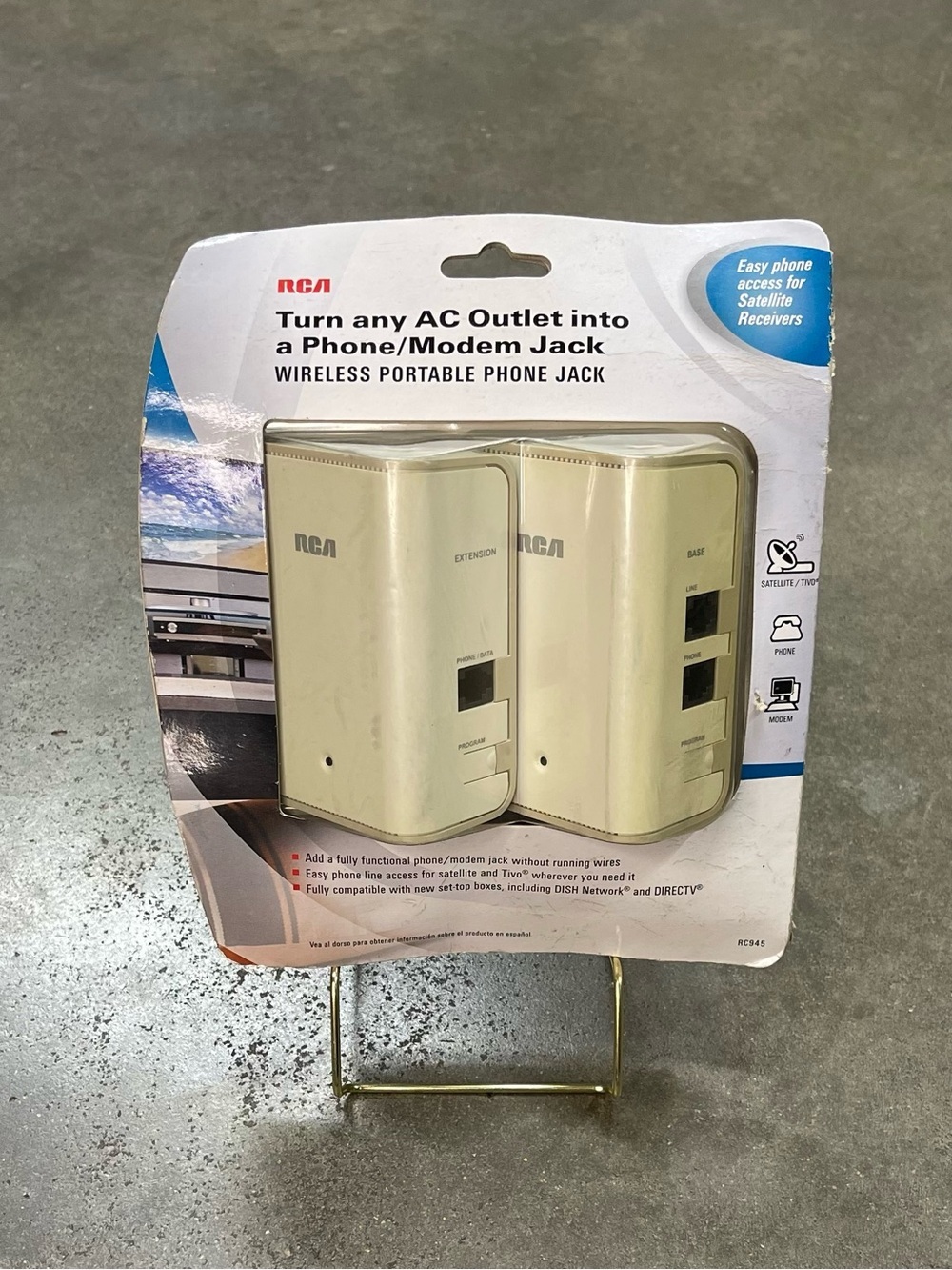 NEW RCA RC945 Wireless Portable Phone Jack VoIP Modem Adapter NOS